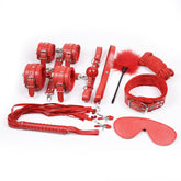 10 Pcs Leather Bondage Restraints Kit Sex Toys